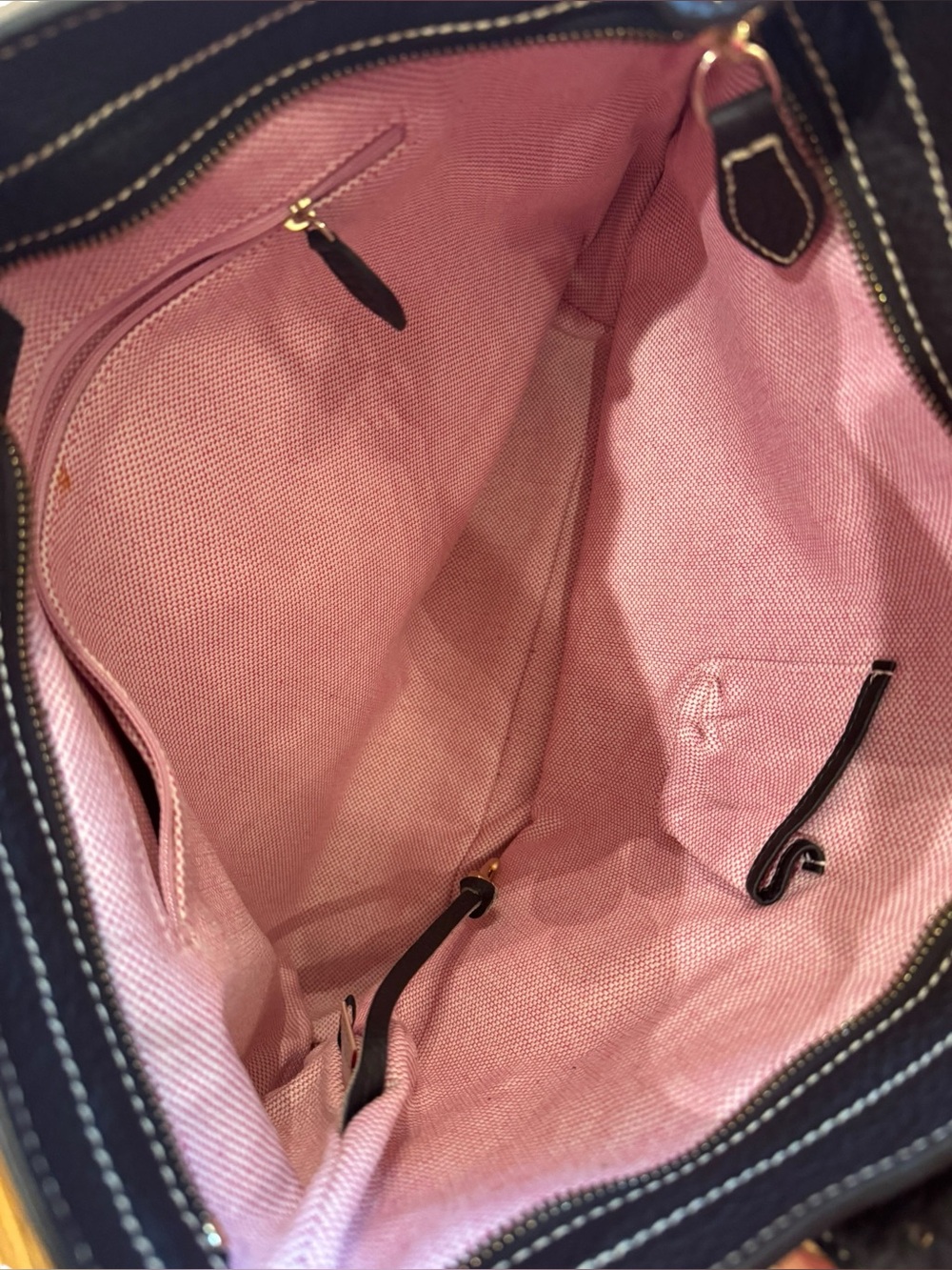 Dooney & Bourke Monogram Denim Tote w/matching wristlet/pouch - LIKE NEW Y2K - Picture 12 of 15
